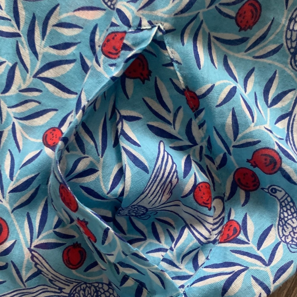 Banjanan Blue and Red Patterned Blouse - Picture 11 of 12